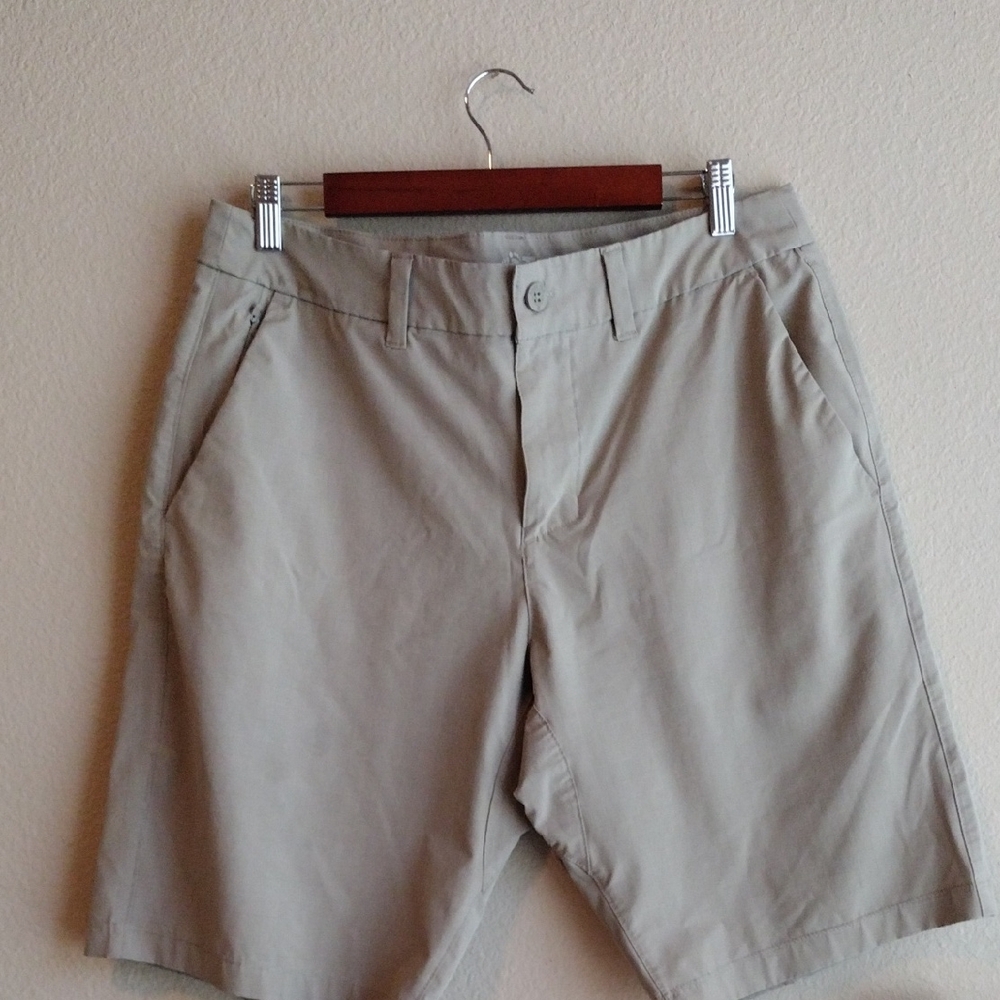 Hang Ten Tan Flat Front Shorts Casual Style